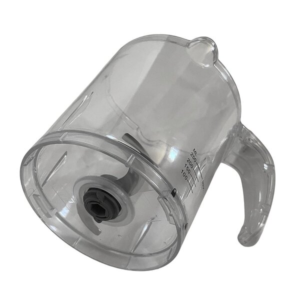 Mini Electric Food Chopper 250ml Replacement Jar White Lid Clear Plastic Bowl - Picture 6 of 7